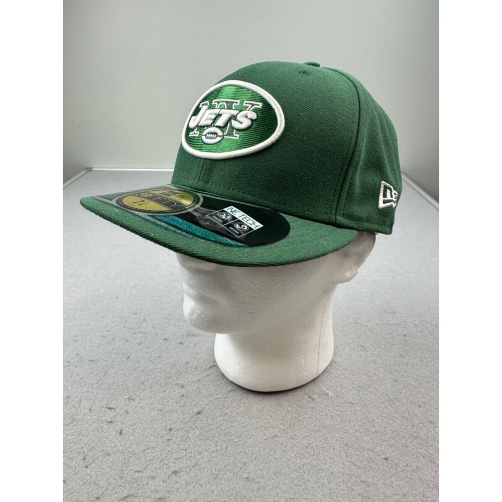 NEW 59Fifty Mens NY Jets New Era Baseball Cap Hat Logo Embroidered 7‎ 1/4 New